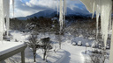 雪に覆われた年末年始だった