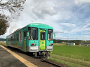 北条鉄道の播磨横田駅ではちょうどやってきた1両編成の列車も見ることができた