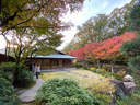 北山山荘の庭園は紅葉が見頃