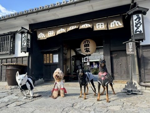 門の前で記念写真 門の前で記念写真