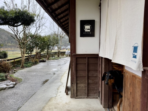雨を確認する空水 雨を確認する空水