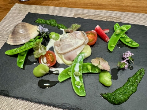 前菜 ハマグリがでかくてびっくり 前菜 ハマグリがでかくてびっくり